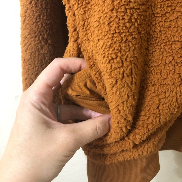 NWT Athleta Tugga Sherpa Hoodie in Cattail Brown - Size XXS - Picture 2 of 9